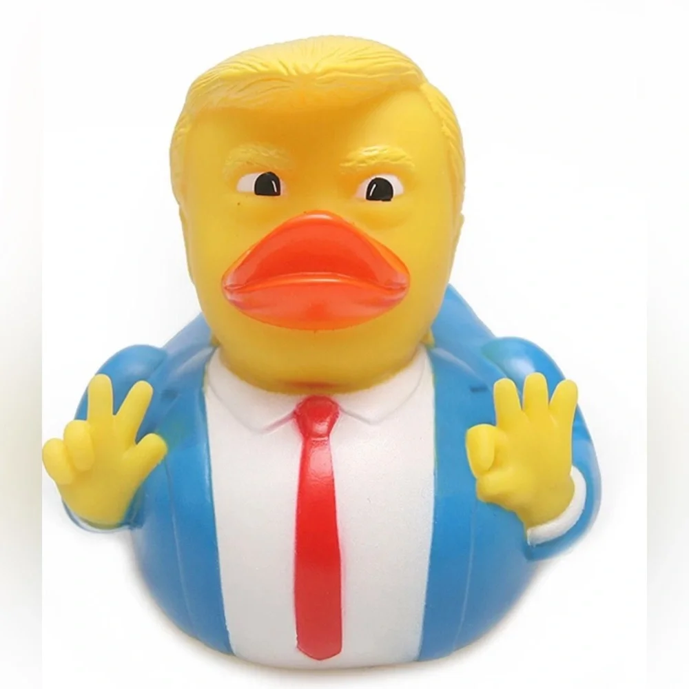 Donald Trump The 47th USA President Rubber Duck Floating Bath Toy - 2 pc. Set